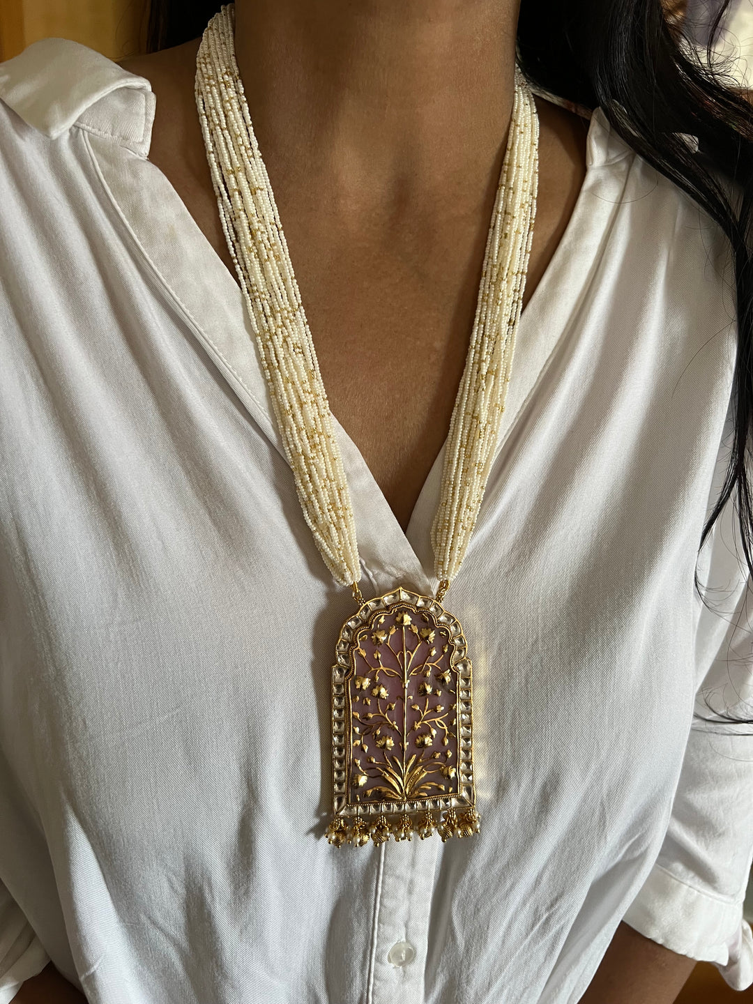 Exquisite Fusion Pendant Necklace Set - A Masterpiece of Elegance