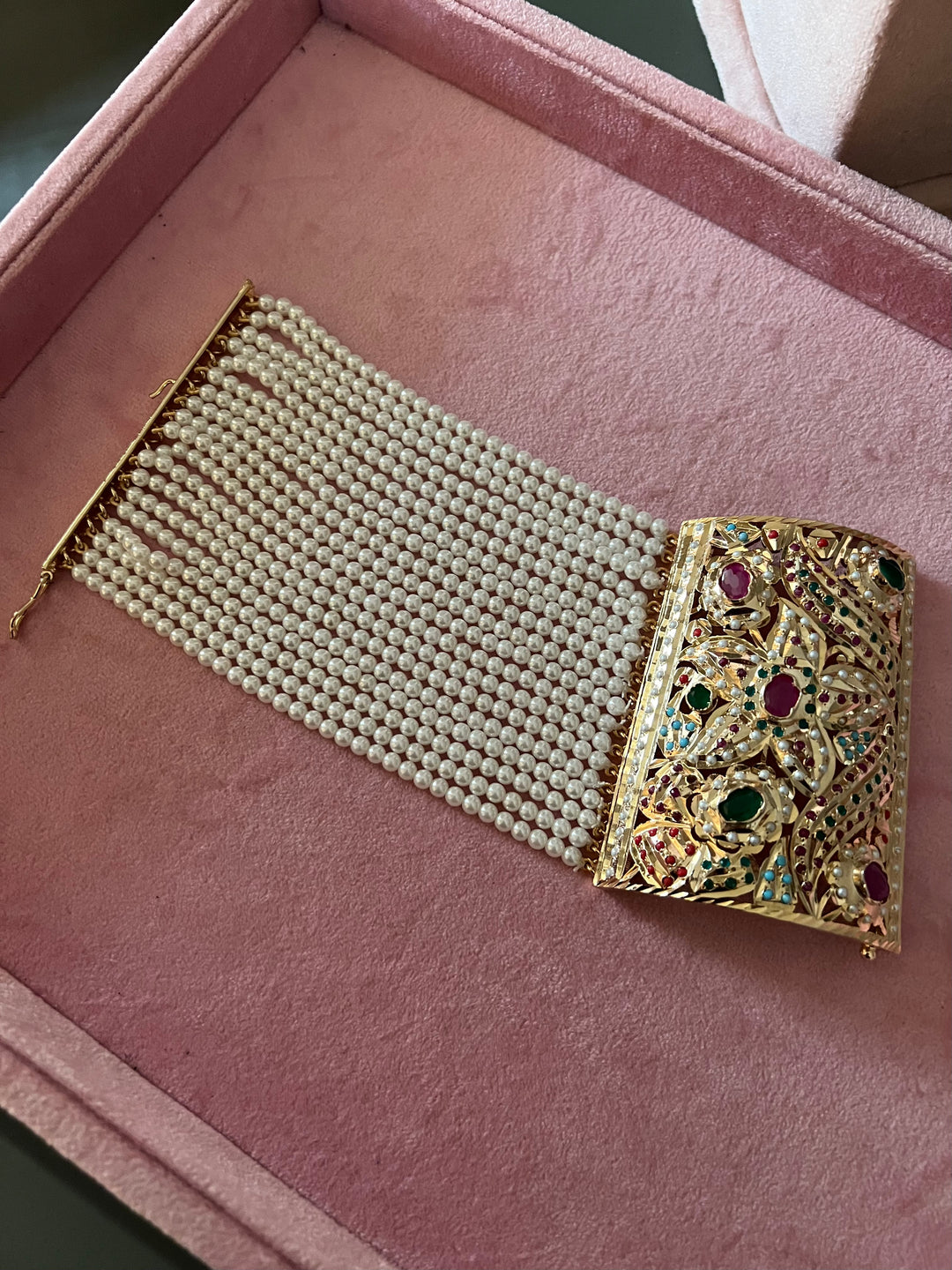 Bridal Elegance: Designer Premium Quality One-of-a-Kind Wedding Bracelet (High Finish)