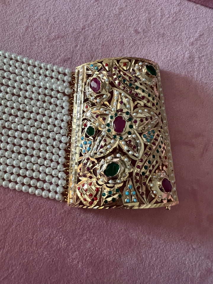 Bridal Elegance: Designer Premium Quality One-of-a-Kind Wedding Bracelet (High Finish)