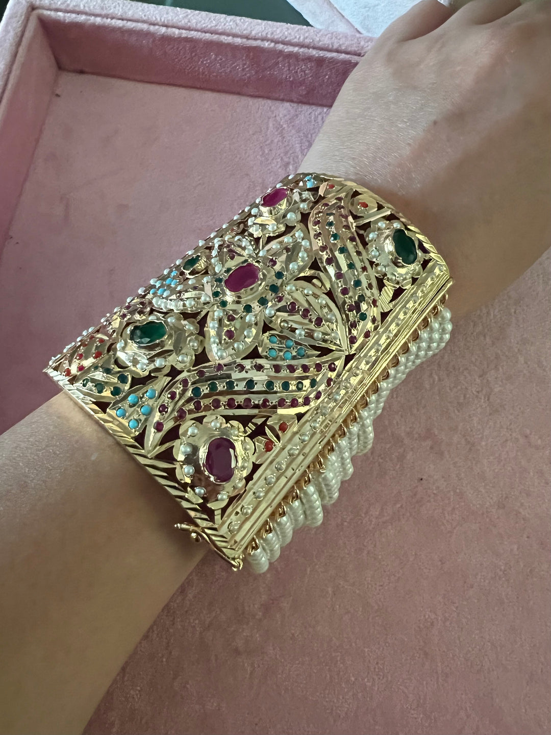 Bridal Elegance: Designer Premium Quality One-of-a-Kind Wedding Bracelet (High Finish)