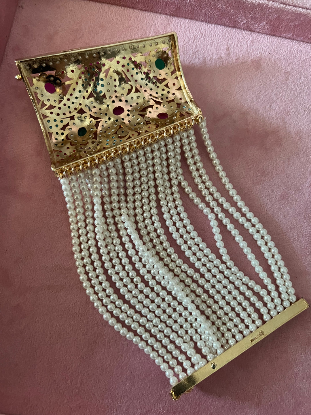 Bridal Elegance: Designer Premium Quality One-of-a-Kind Wedding Bracelet (High Finish)