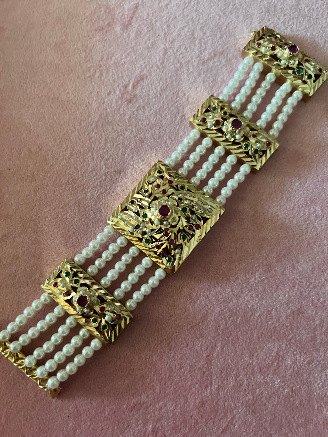 Bridal Elegance: Designer Premium Quality One-of-a-Kind Wedding Bracelet (High Finish)