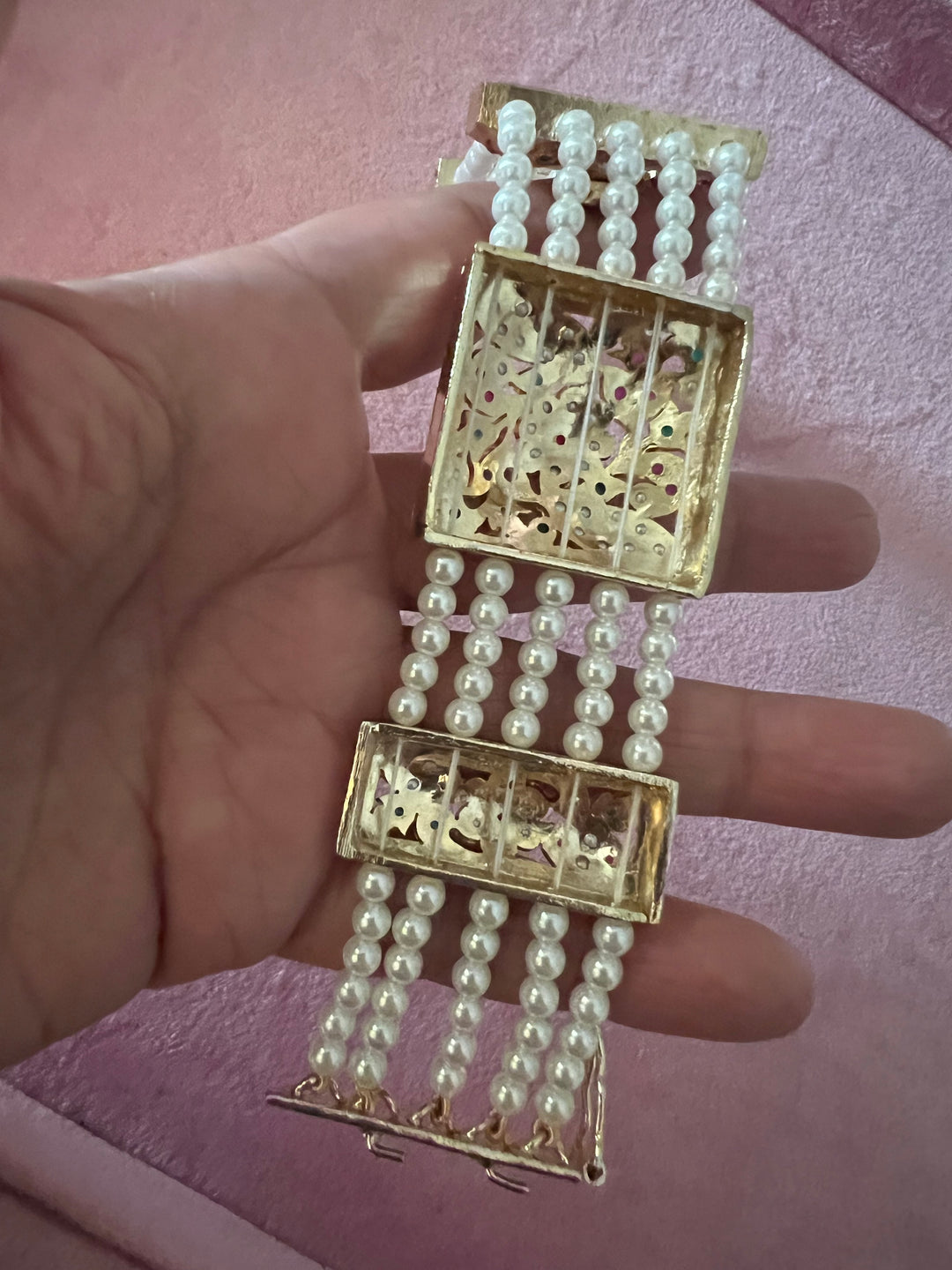 Bridal Elegance: Designer Premium Quality One-of-a-Kind Wedding Bracelet (High Finish)