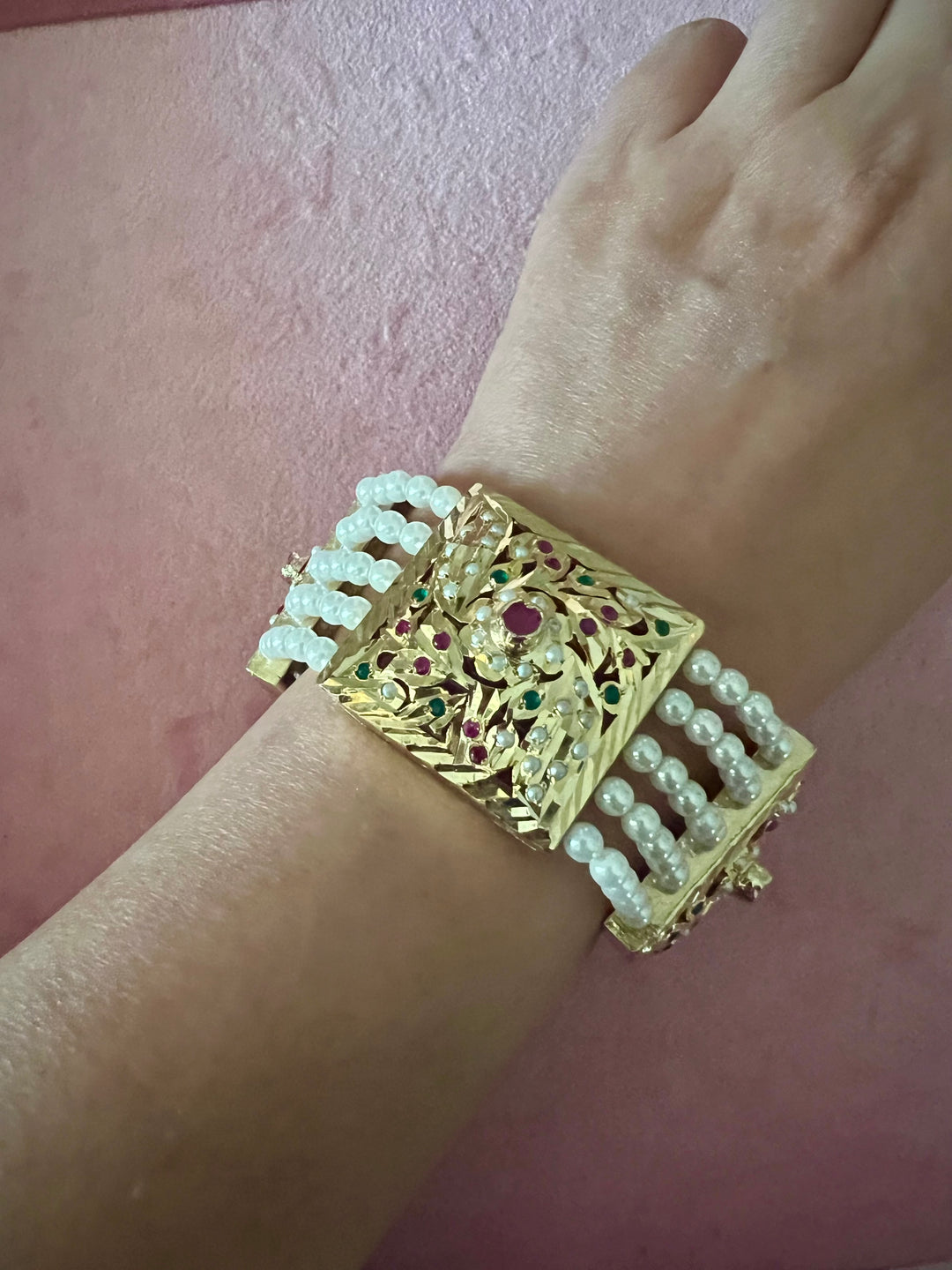 Bridal Elegance: Designer Premium Quality One-of-a-Kind Wedding Bracelet (High Finish)