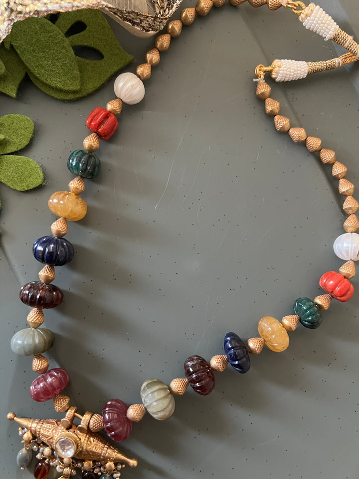 Handmade Hand-Painted Elephant Pendant 925 Silver Fusion Necklace