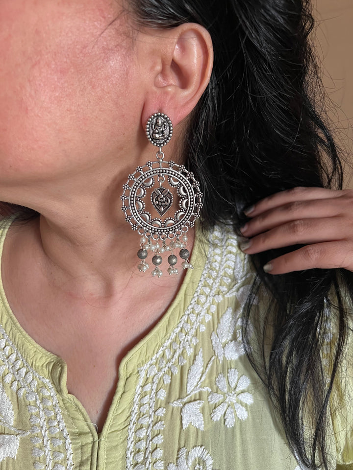 Antique Laxmi Pearl Danglers