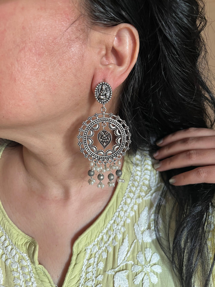 Antique Laxmi Pearl Danglers