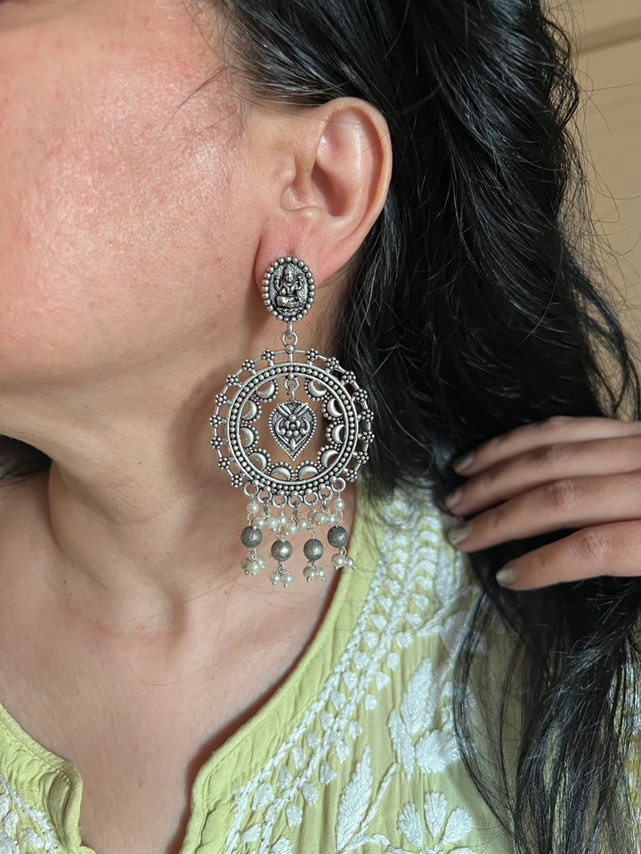 Antique Laxmi Pearl Danglers