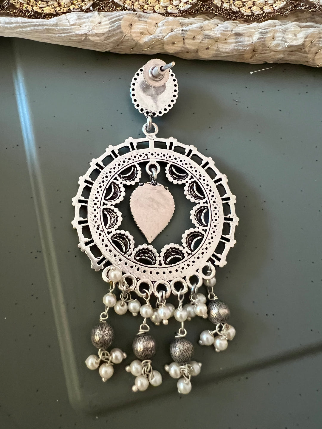 Antique Laxmi Pearl Danglers