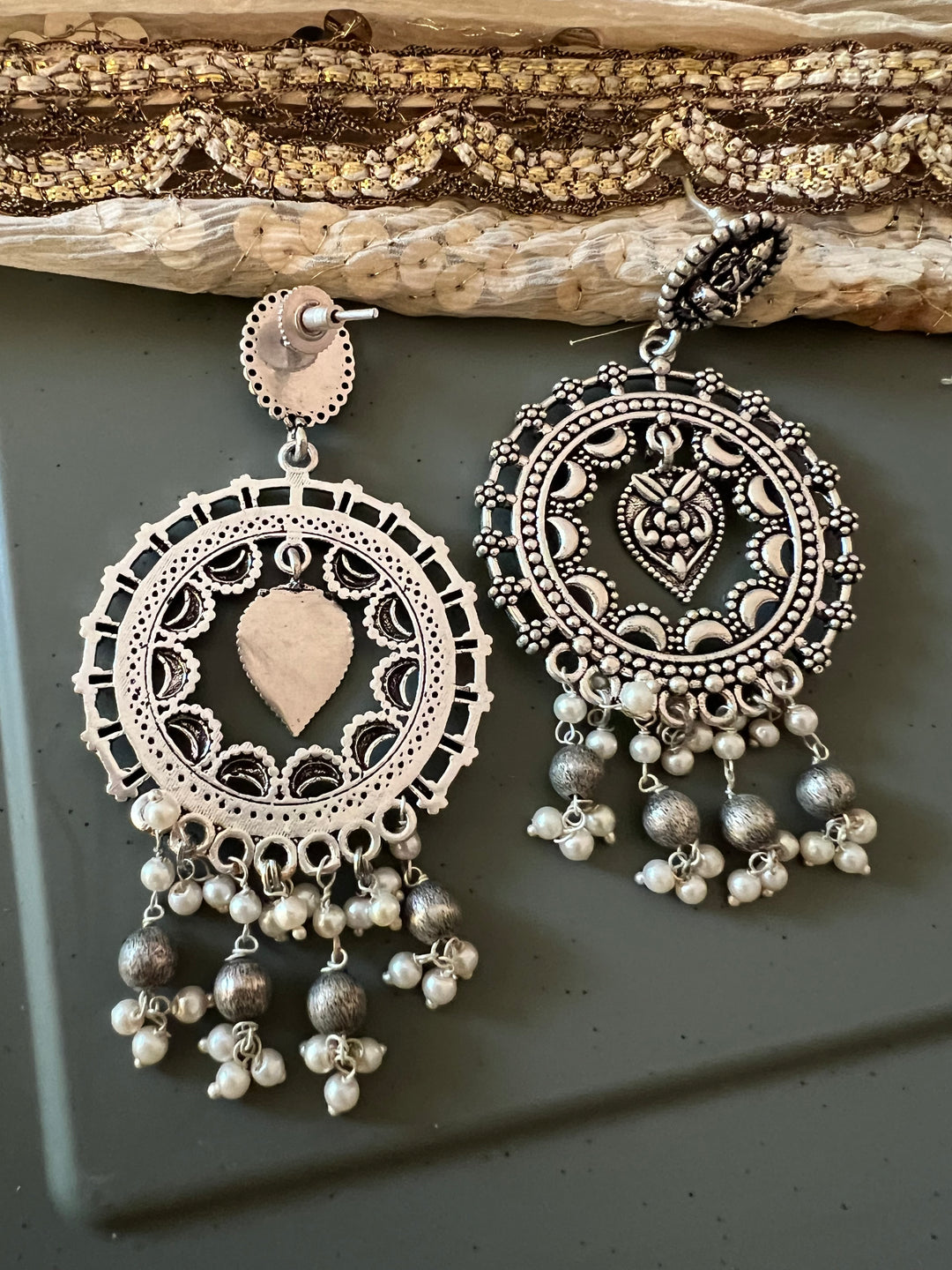 Antique Laxmi Pearl Danglers