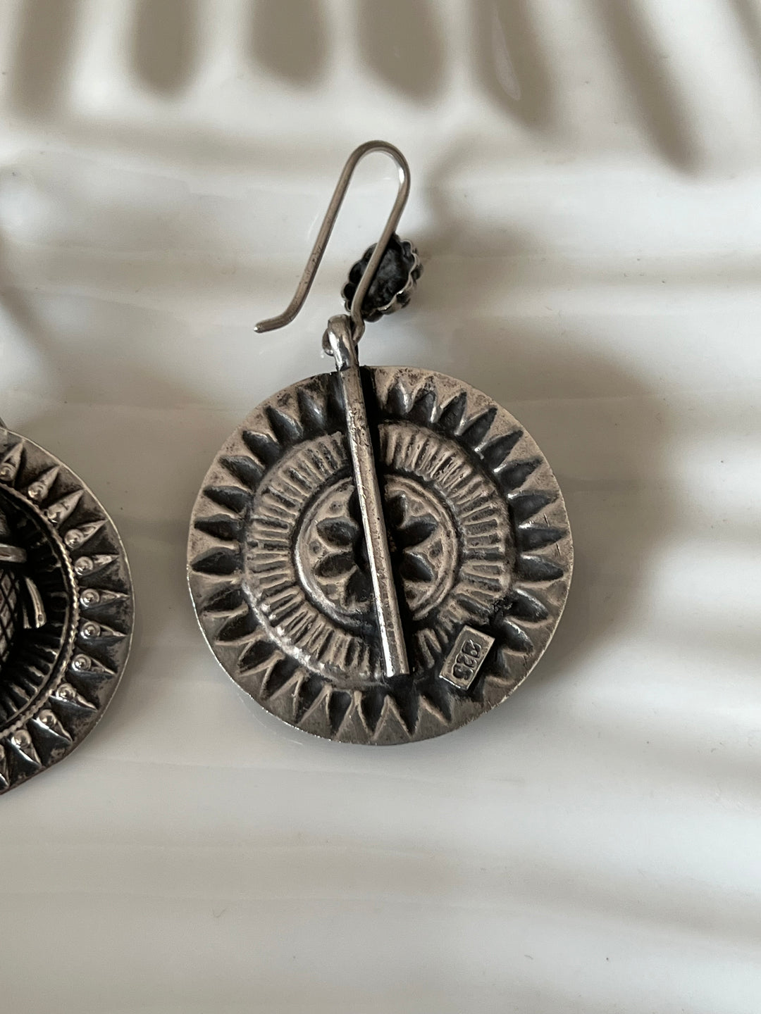 Beautiful Handcrafted 925 Silver Fish Design Earrings