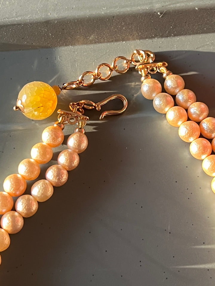 Scintillating Real Jade and Agate Kundan Necklace