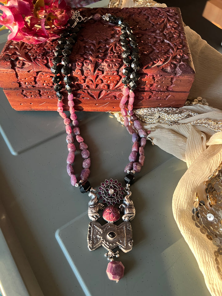 Scintillating Natural Ruby Necklace