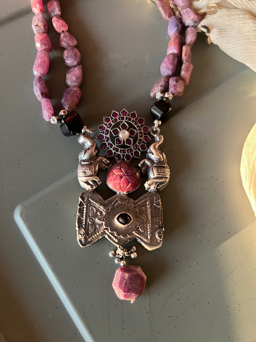 Scintillating Natural Ruby Necklace