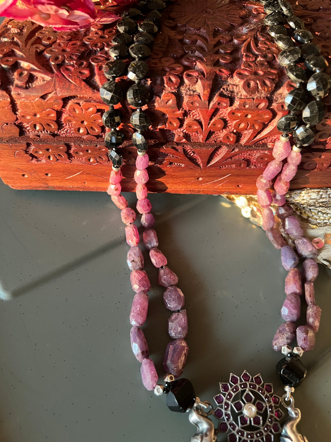 Scintillating Natural Ruby Necklace