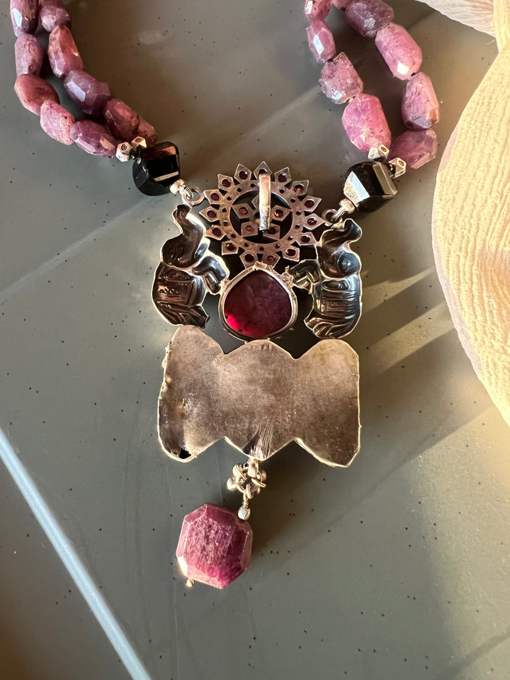 Scintillating Natural Ruby Necklace