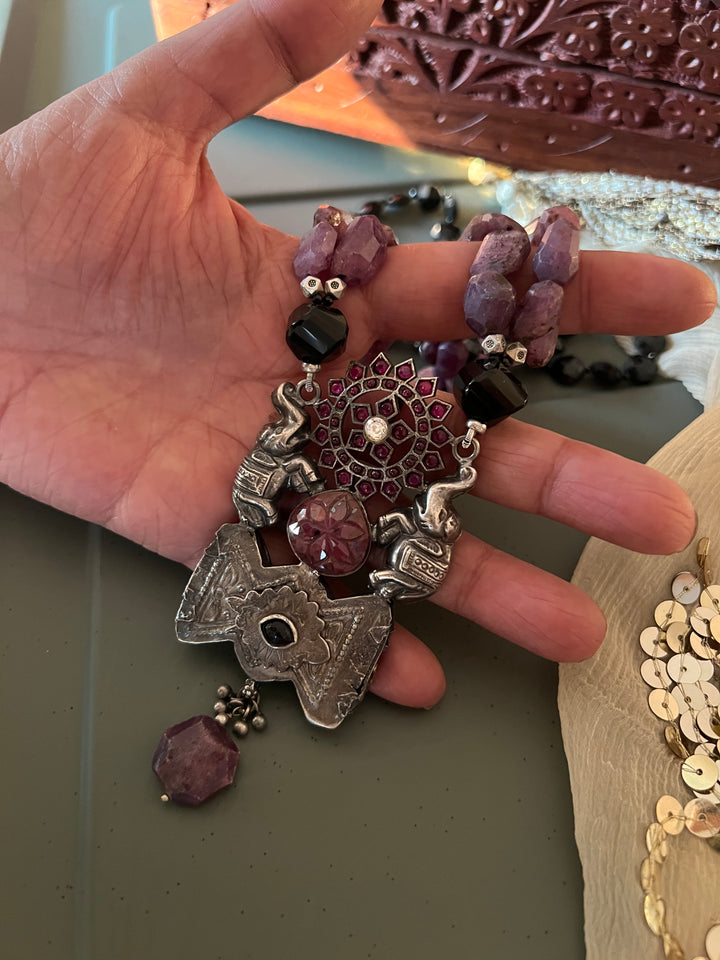 Scintillating Natural Ruby Necklace