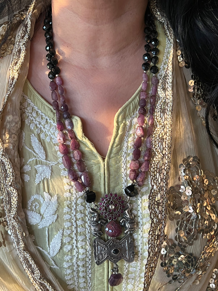 Scintillating Natural Ruby Necklace