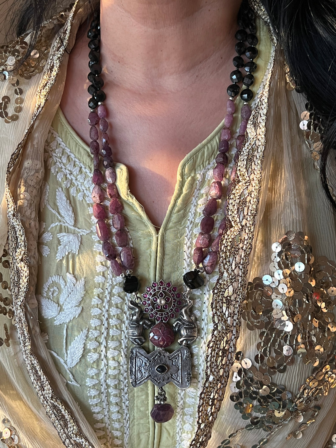 Scintillating Natural Ruby Necklace