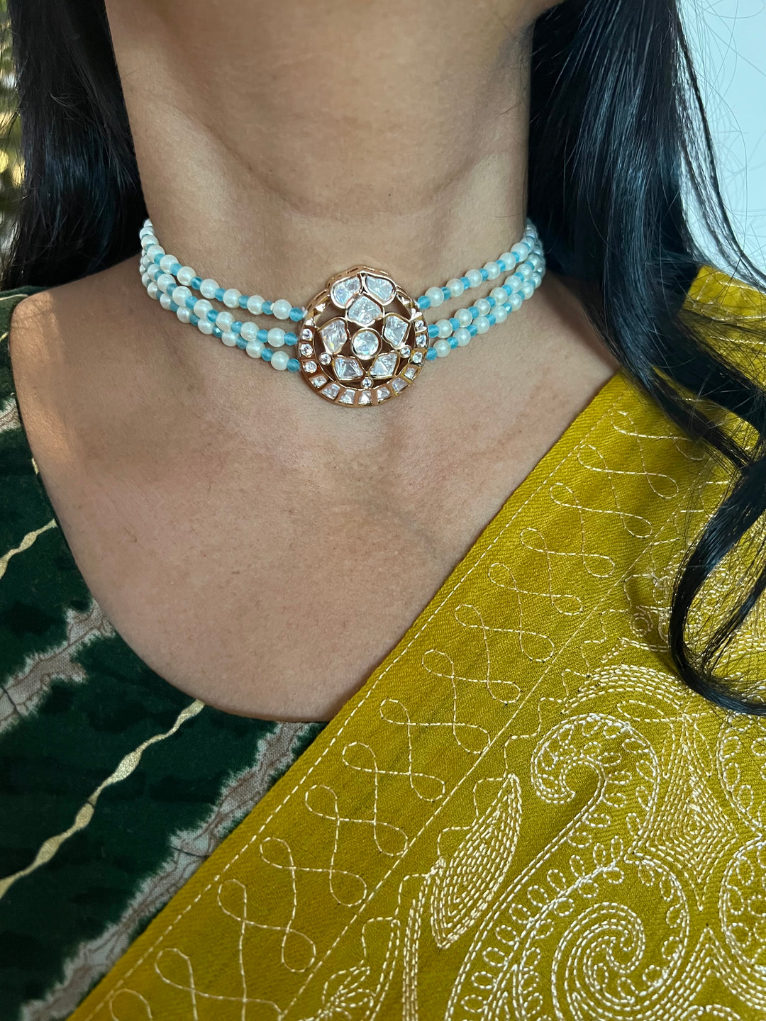 Kundan Choker with Studs