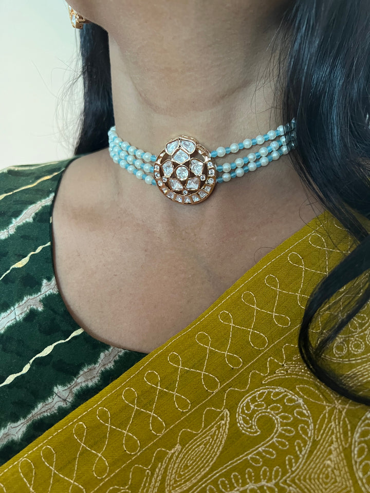 Kundan Choker with Studs
