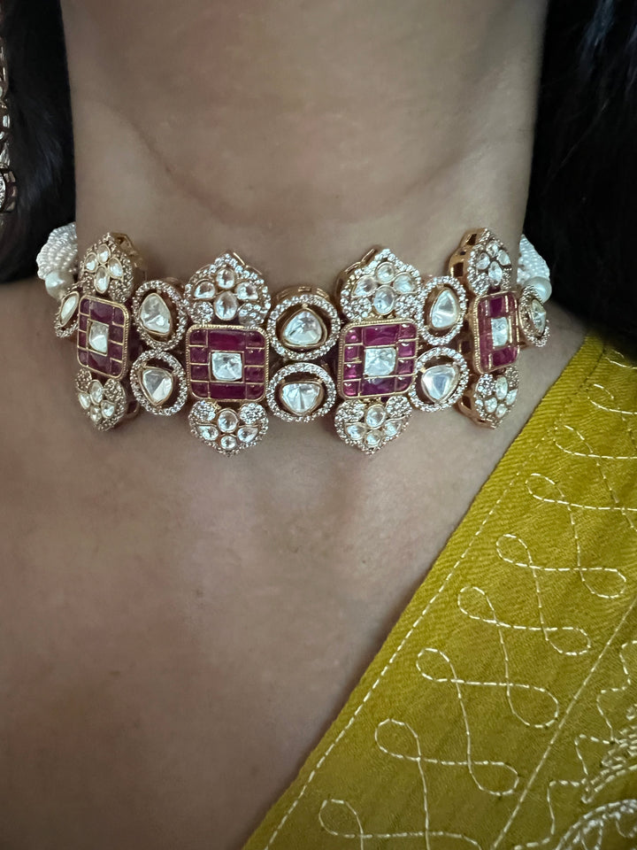 Kundan Choker with Earrings