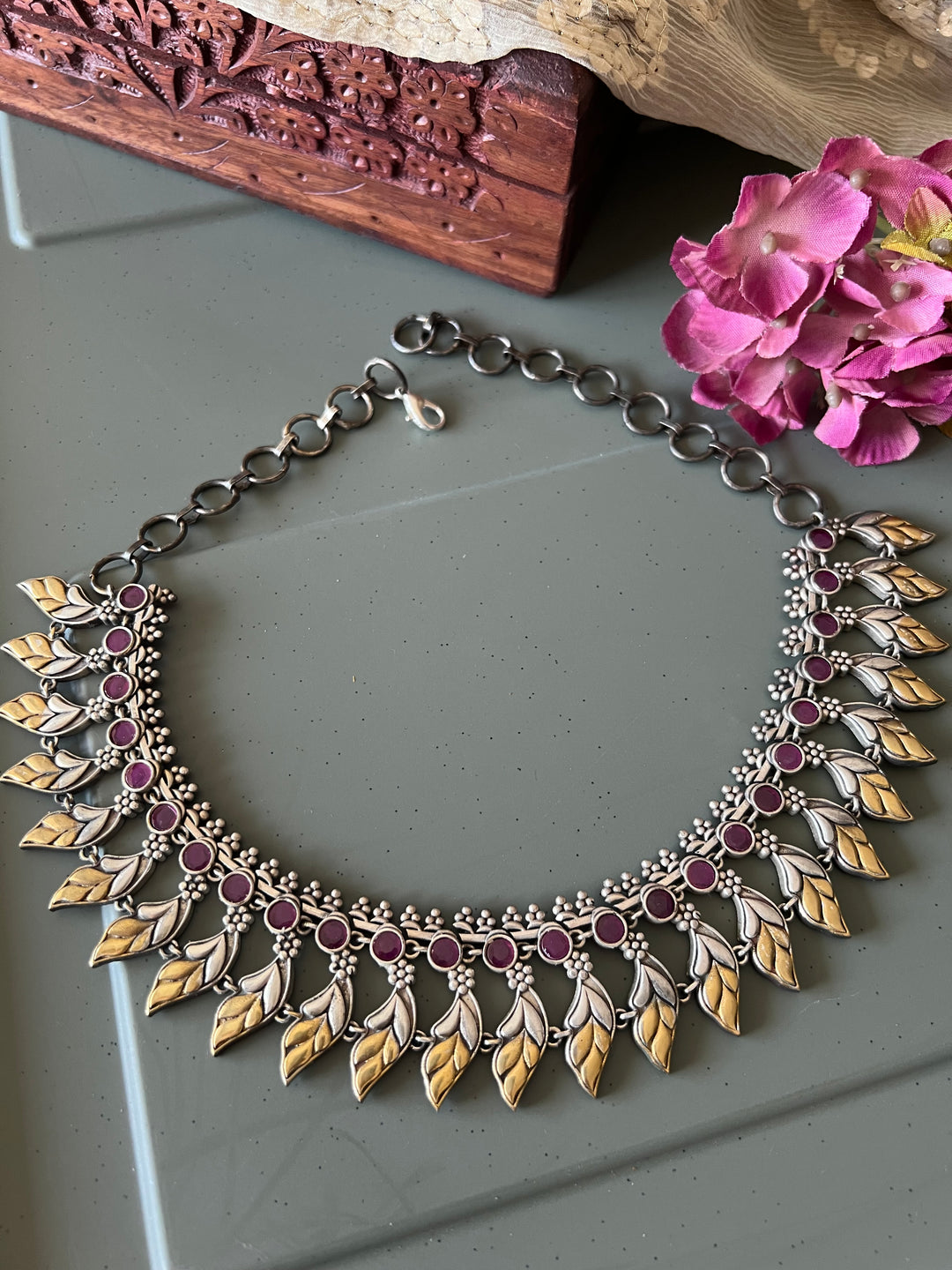 Vintage Art Dual Tone Necklace