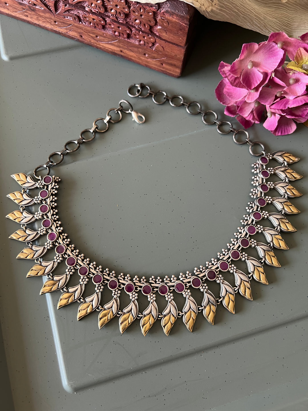 Vintage Art Dual Tone Necklace