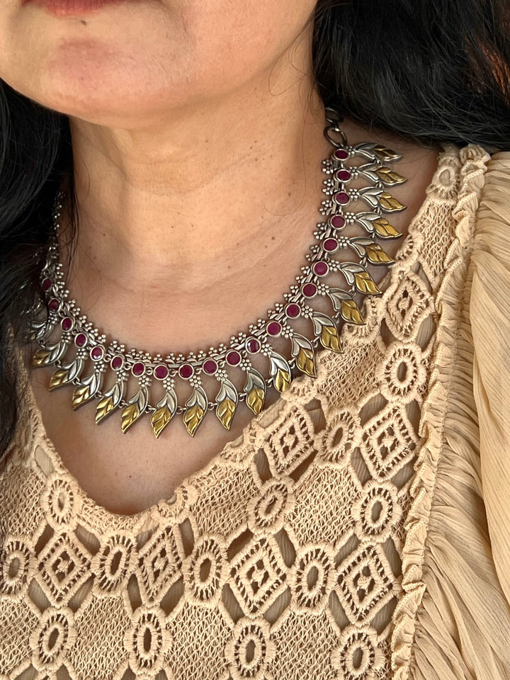 Vintage Art Dual Tone Necklace