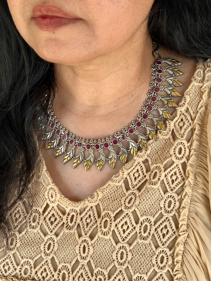 Vintage Art Dual Tone Necklace