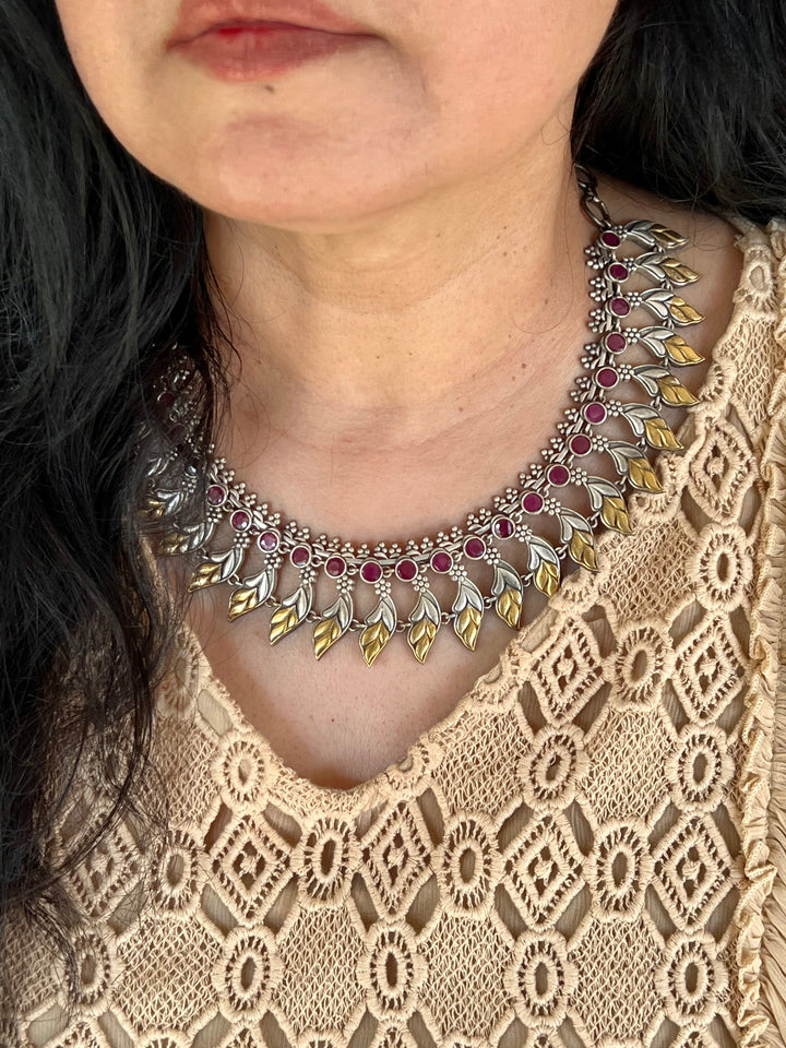 Vintage Art Dual Tone Necklace