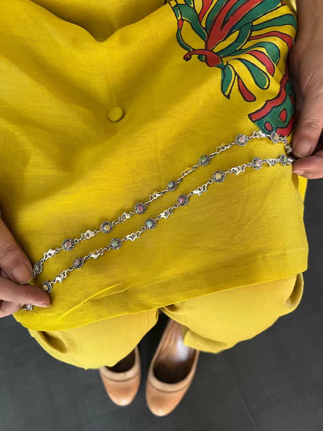 Pure 925 Silver Anklets- Set of 2