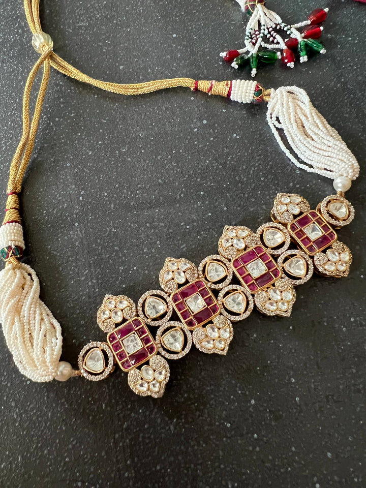 Kundan Choker with Earrings