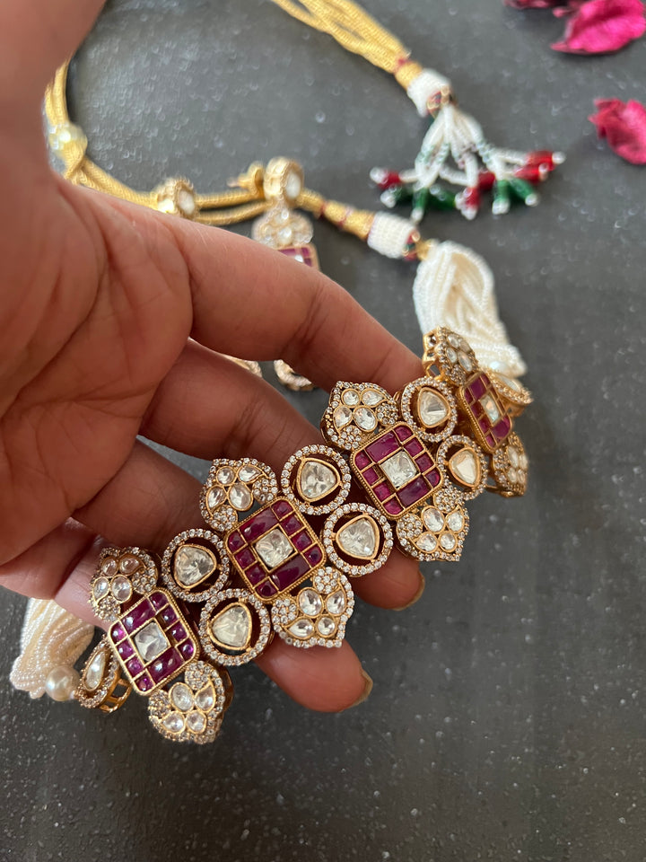 Kundan Choker with Earrings