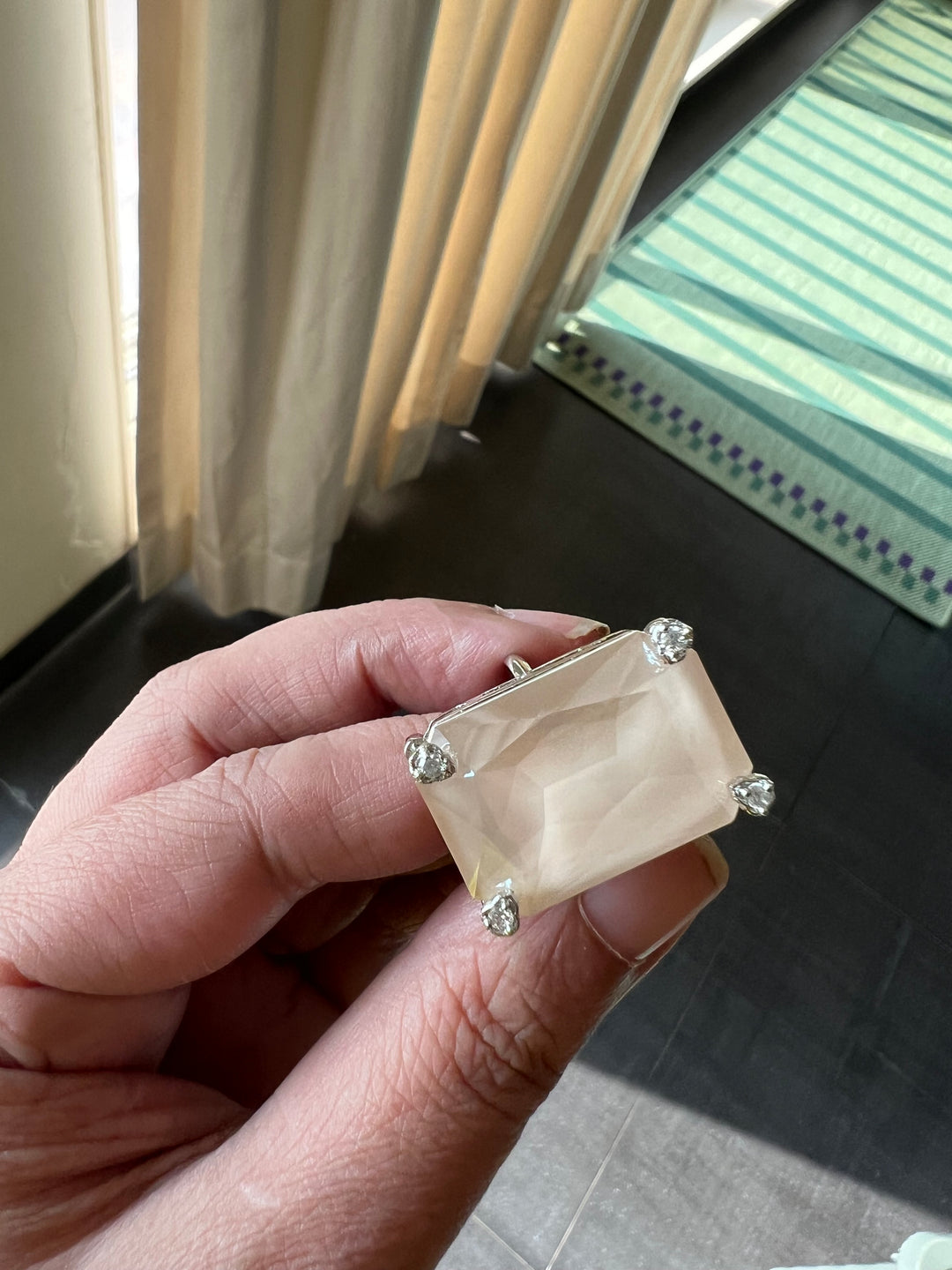 Radiant Elegance: Designer Austrian Crystal Statement Ring