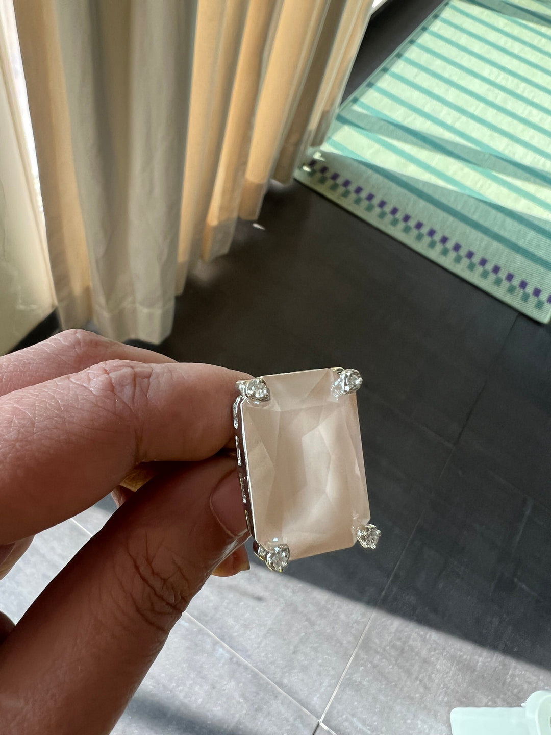 Radiant Elegance: Designer Austrian Crystal Statement Ring