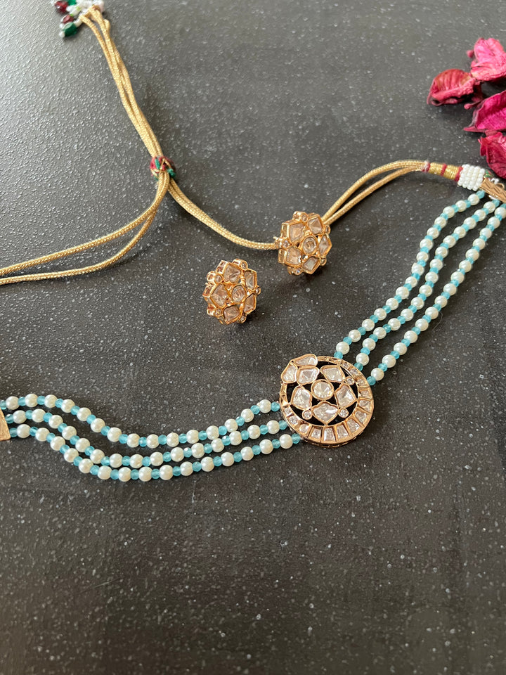 Kundan Choker with Studs