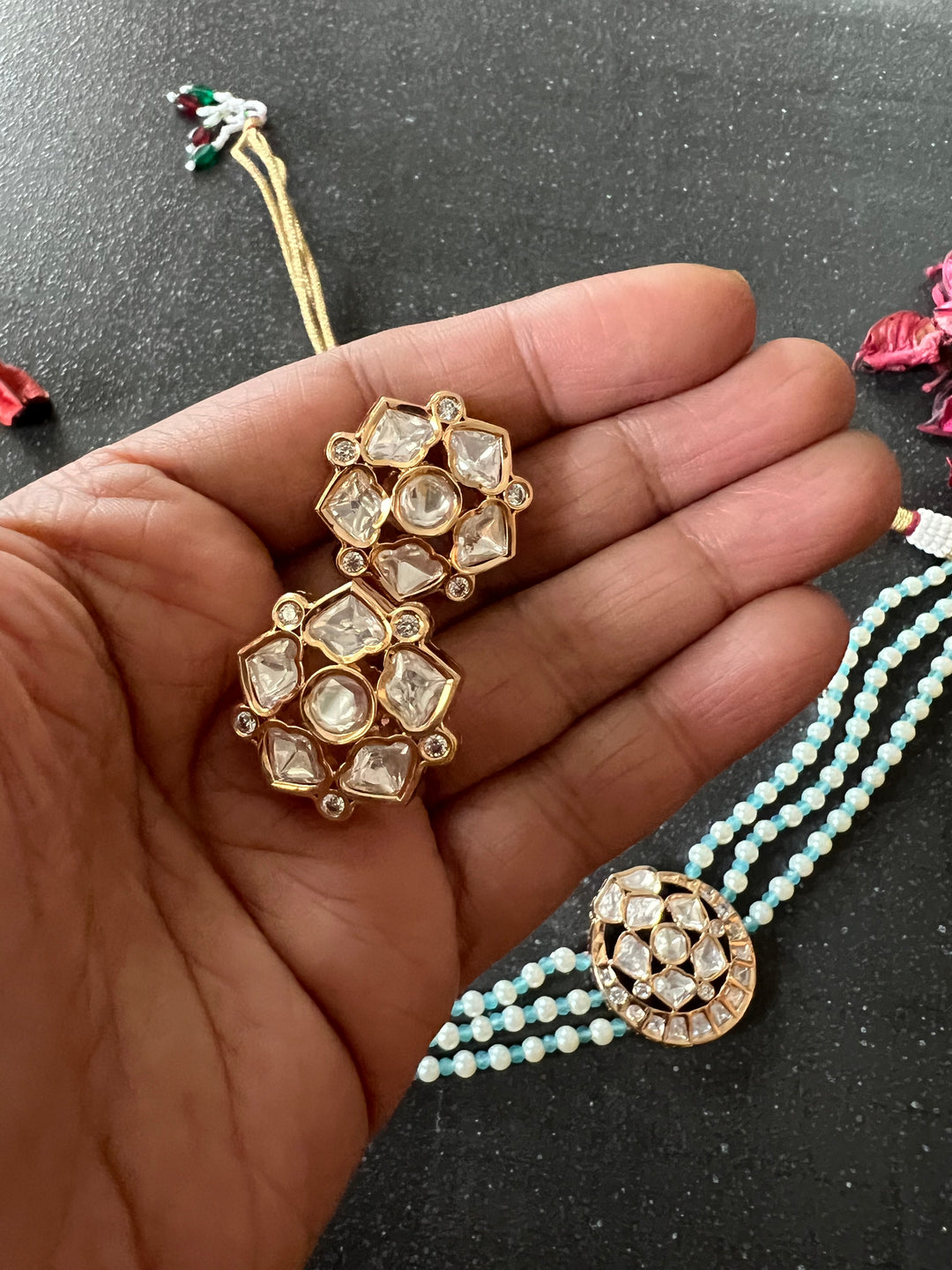 Kundan Choker with Studs