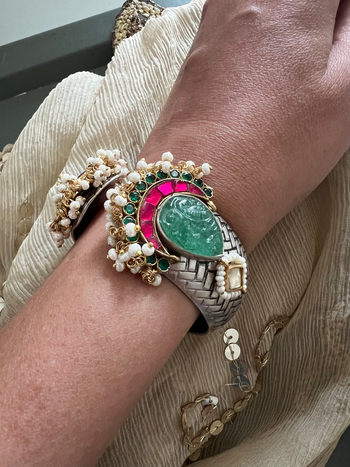 925 Silver Fusion Bangle | SHIVKA