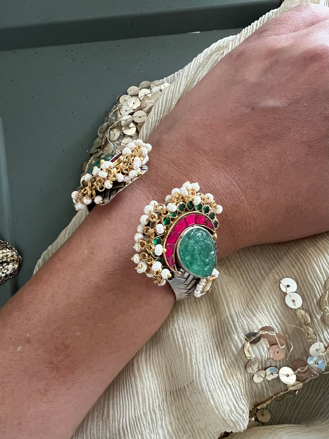 925 Silver Fusion Bangle | SHIVKA