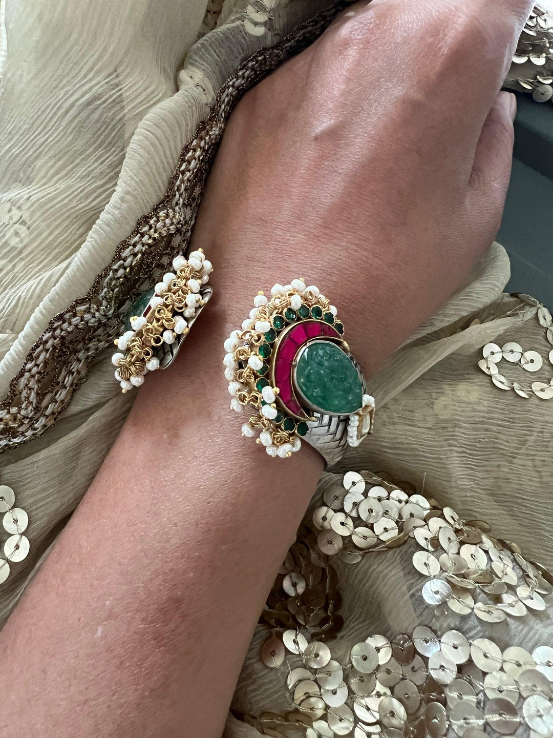 925 Silver Fusion Bangle | SHIVKA