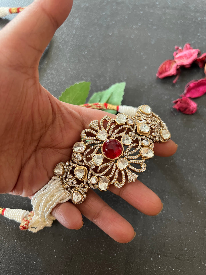 Victorian Kundan Choker with Studs