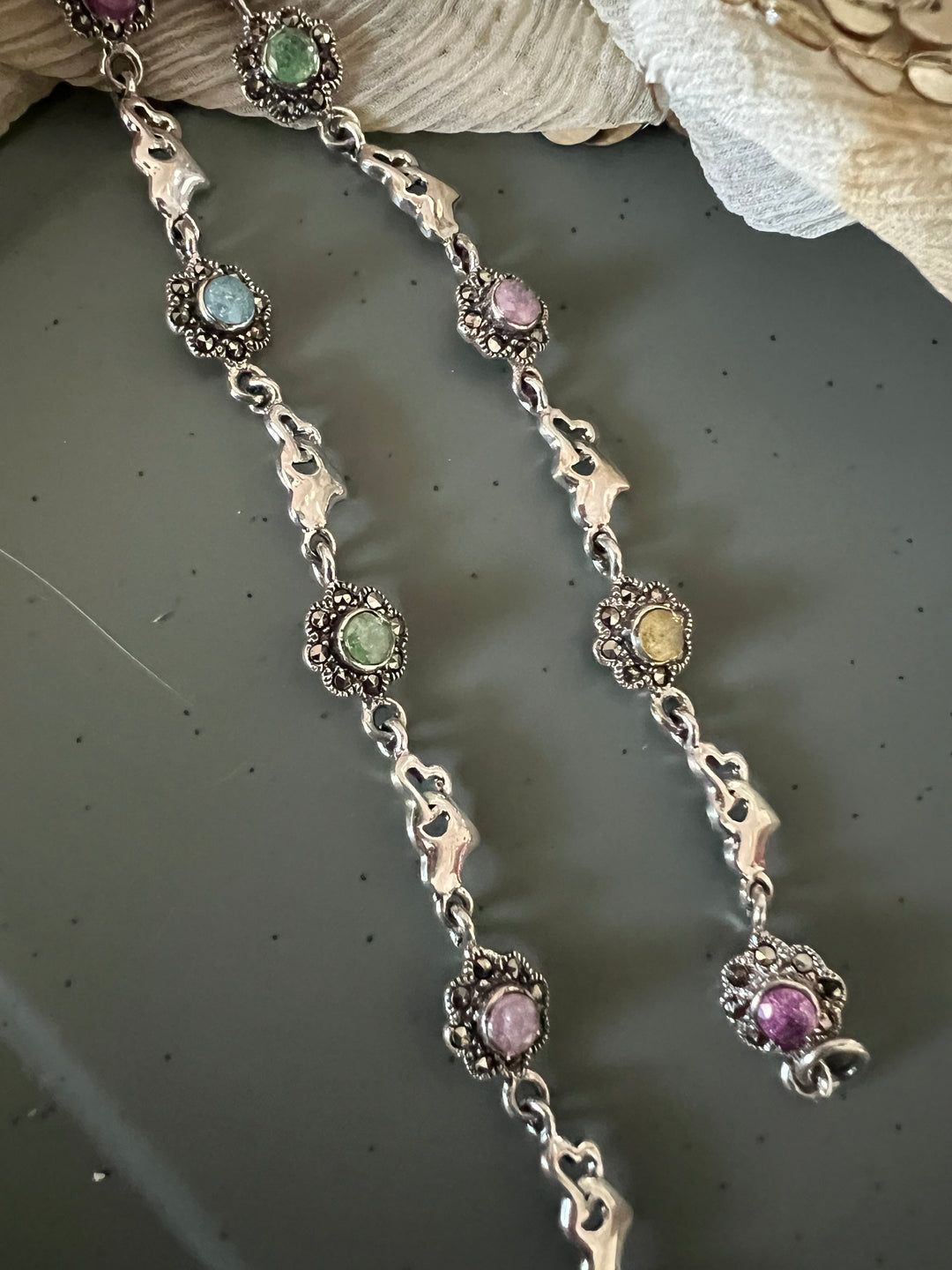 Pure 925 Silver Anklets- Set of 2