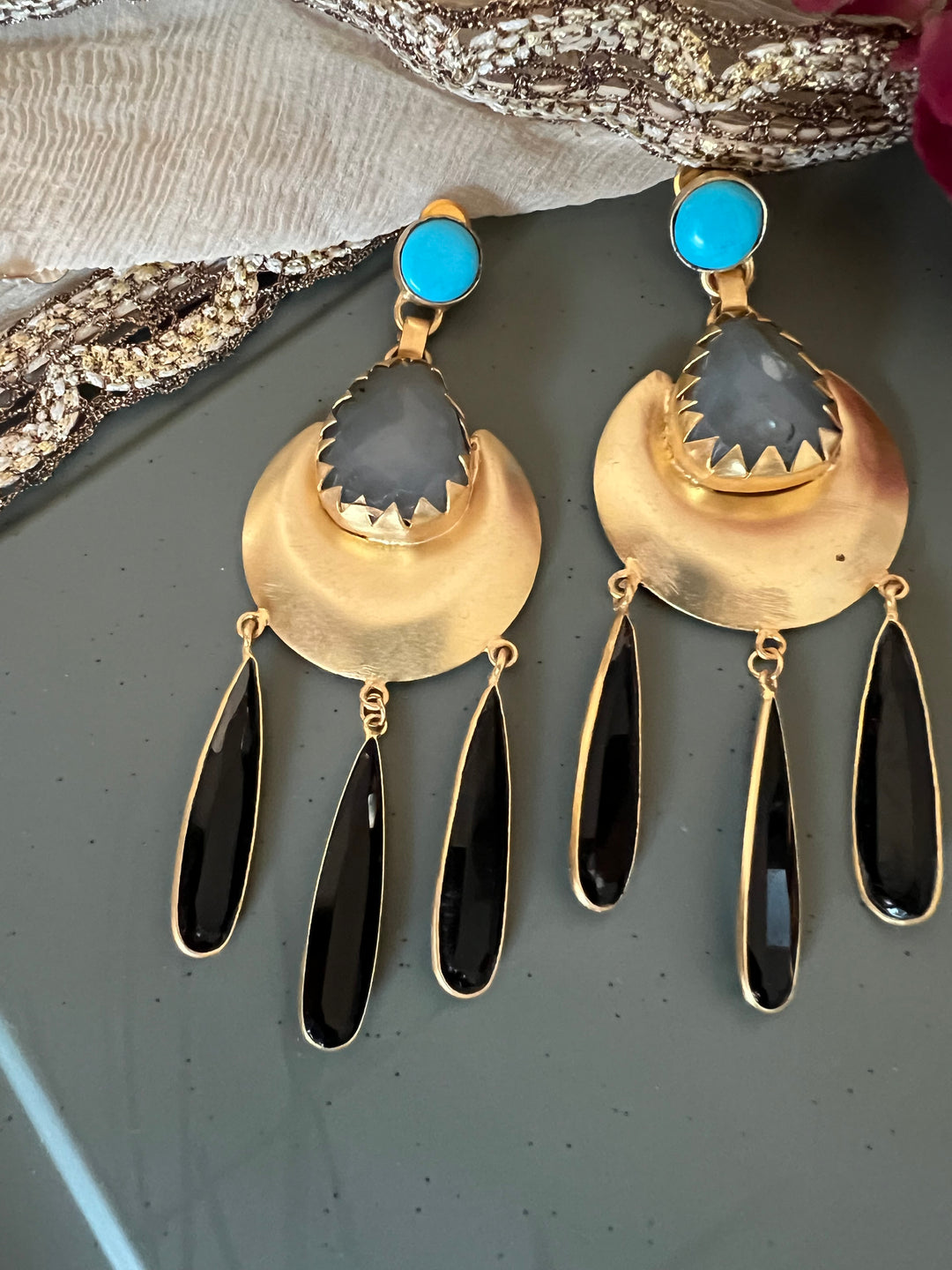 Designer Gemstone Earrings