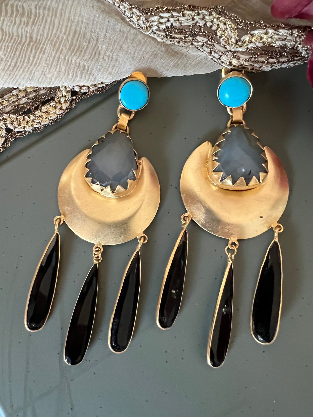 Designer Gemstone Earrings