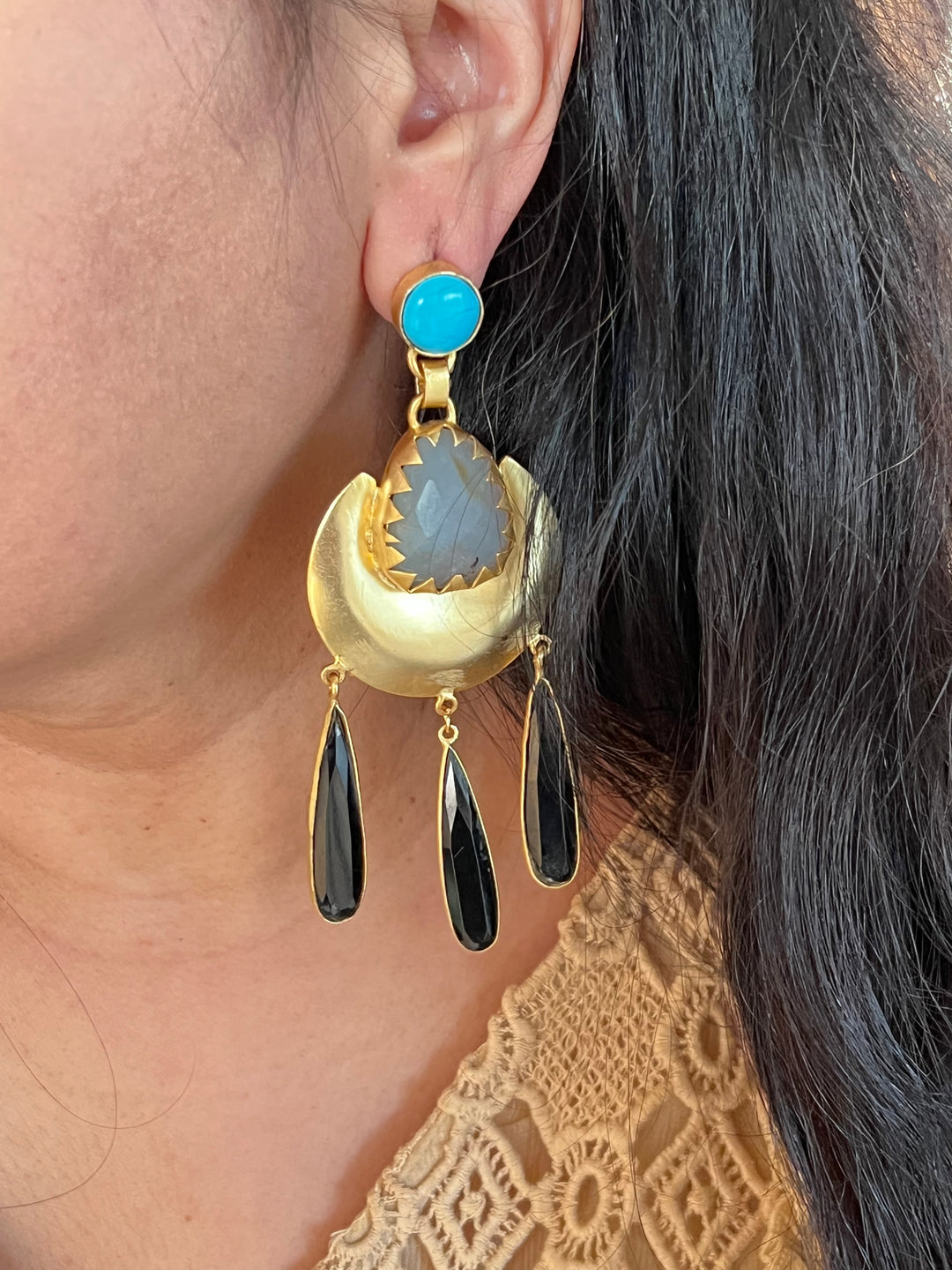 Designer Gemstone Earrings