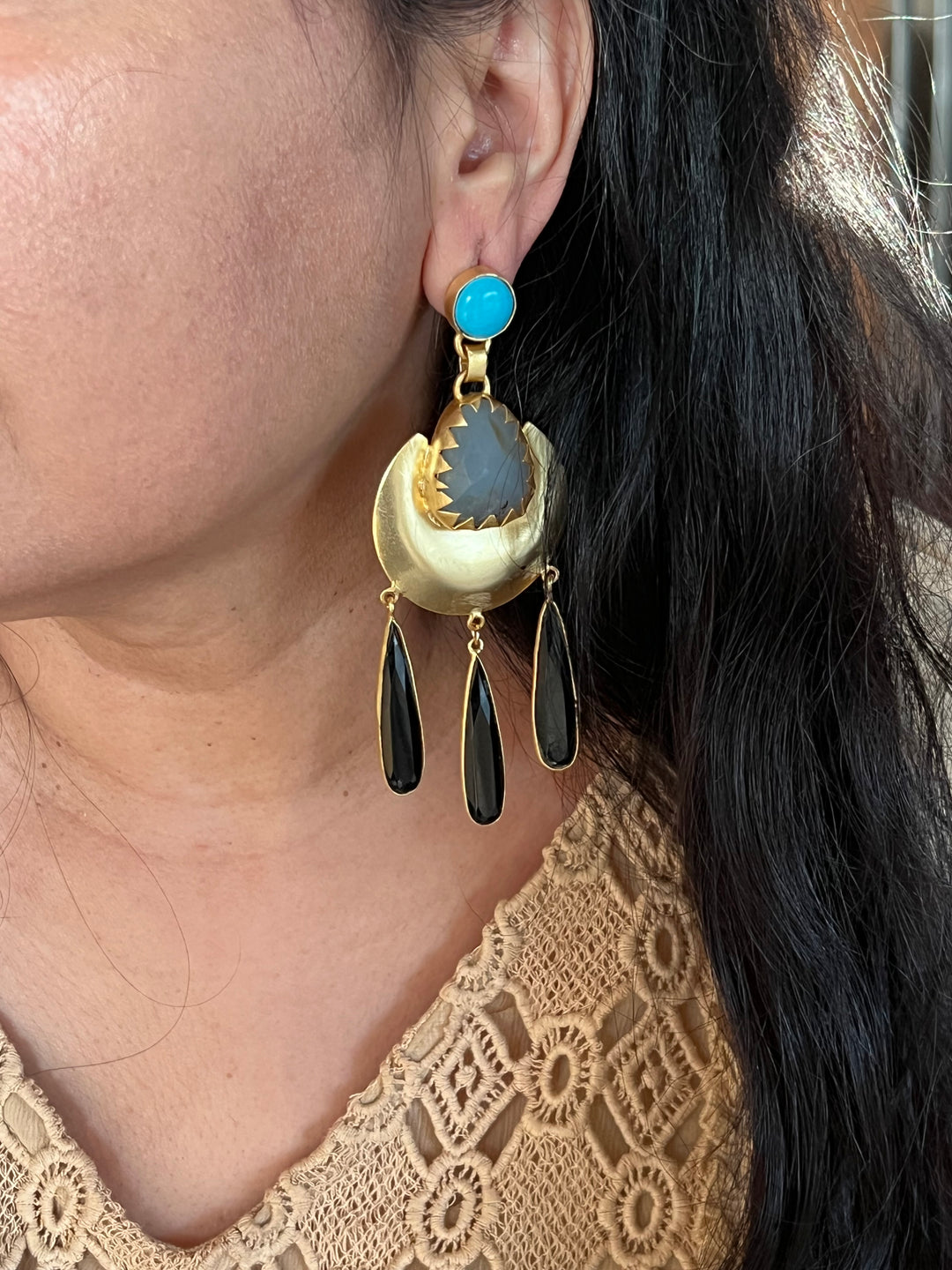 Designer Gemstone Earrings