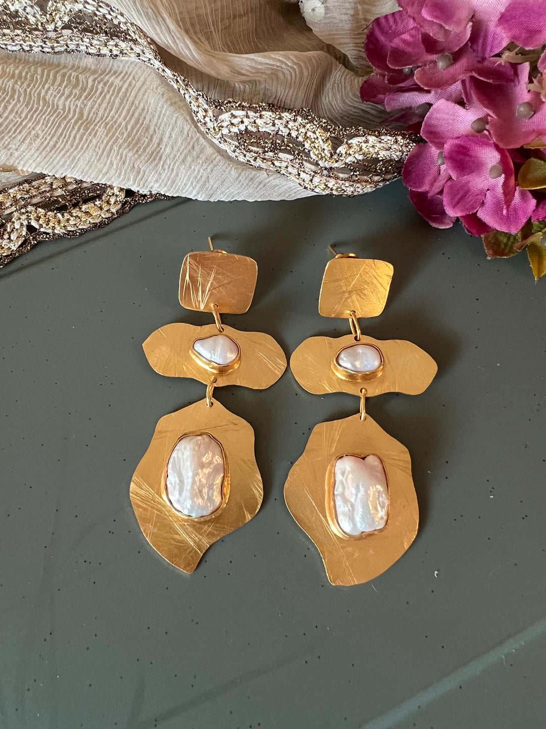 Textured Baroque Danglers