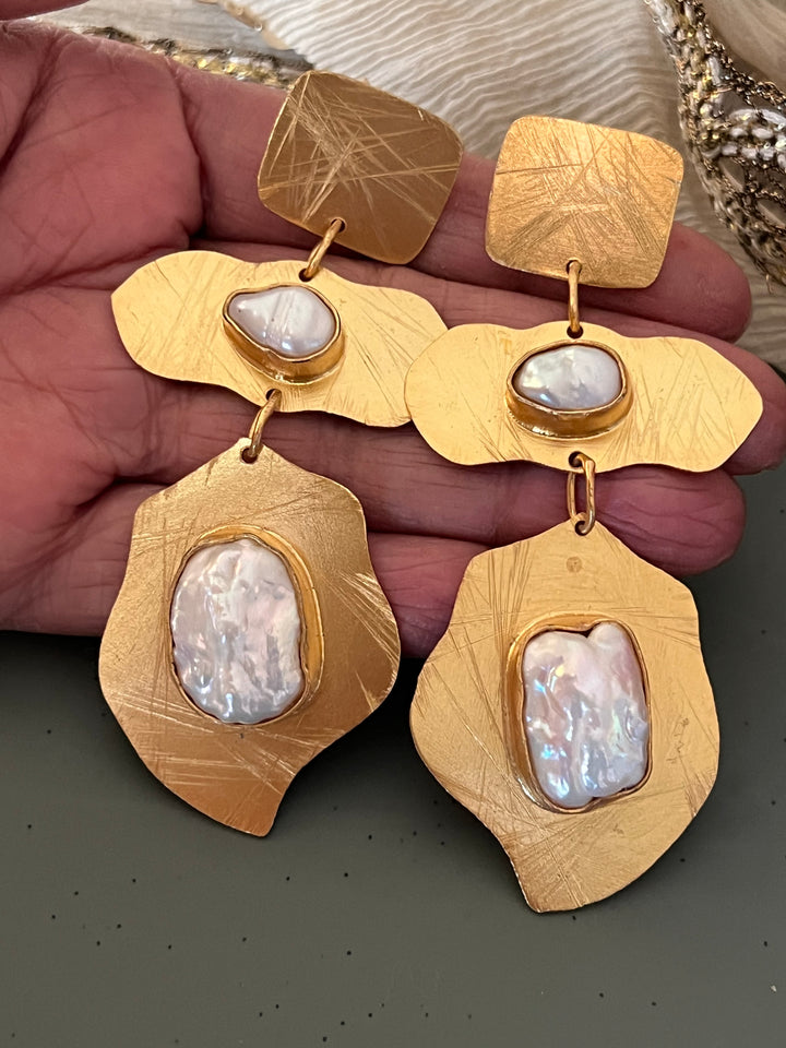 Textured Baroque Danglers