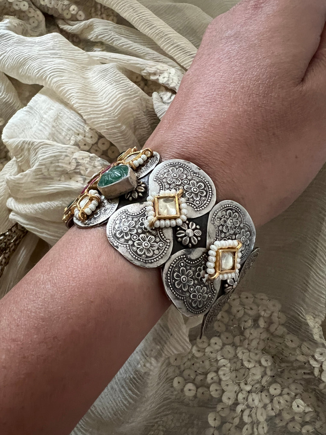 925 Silver Fusion Cuff | SHIVKA